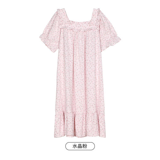 都市丽人亲情蜜语生活家居春夏睡衣女软绵绵家居服薄款短袖裙女士软绵绵睡裙LH46A9 商品图12