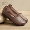 信诺真皮软底妈妈鞋2024新款春季拇外翻大脚骨女皮鞋宽脚老人单鞋24C5992-30 商品缩略图4