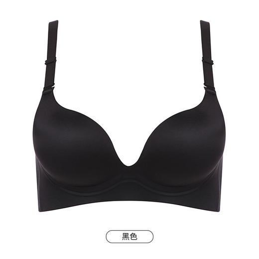 都市丽人舒适打底无痕内衣女泳布文胸AB杯适穿3/4杯A中厚B薄款树脂胶圈三排扣LB41A1 商品图10