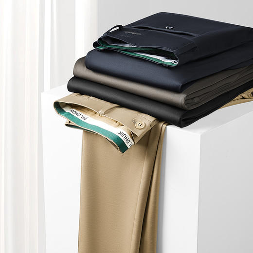 【夏季薄款】【新款DDY】大依优型大码商务休闲裤弹力西裤加肥加大号肥佬宽松大号休闲长裤男装胖子男士绅士 商品图1