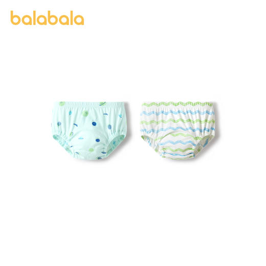 巴拉巴拉儿童内裤三角棉男童女童三角短裤小童亲肤训练裤潮两条装
 商品图4