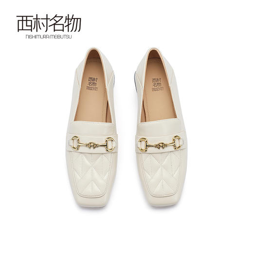 西村名物2024春季新品经典真皮舒适休闲简约通勤乐福鞋单鞋X24AM10251 商品图2