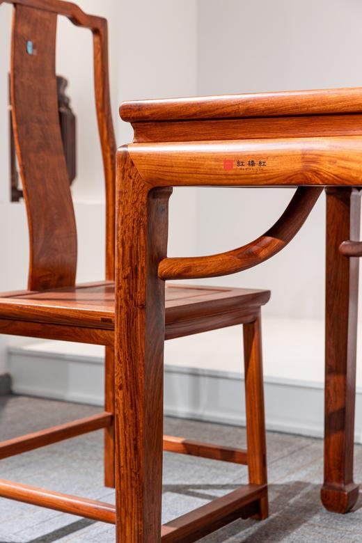 红桥红  家具严选  缅甸花梨(大果紫檀）  【138马蹄退霸王枨 方餐桌】 商品图1