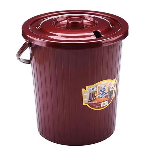 圆形茶渣桶 1个 茶盘排水桶茶台下水垃圾桶功夫茶具配件开盖隔渣茶水桶 商品图6