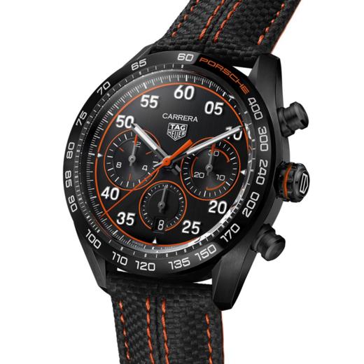 泰格豪雅TAG Heuer 卡莱拉系列保时捷Orange Racing计时码表 CBN2A1M.FC6526 商品图1