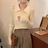 【YW】无忧购韩系小清新翻领百搭修身软糯毛衣1230（截单后7天发货)25年清仓捡漏 商品缩略图2