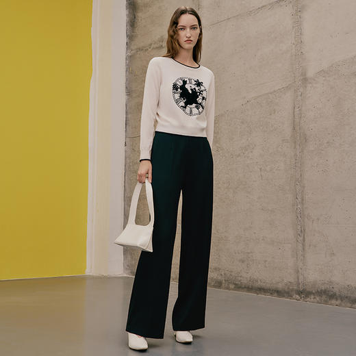 EITIE爱特爱春季新款显瘦直筒裤子7305002 商品图4