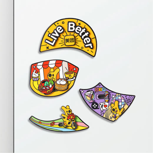 美团图鉴纪念徽章套装 商品图4