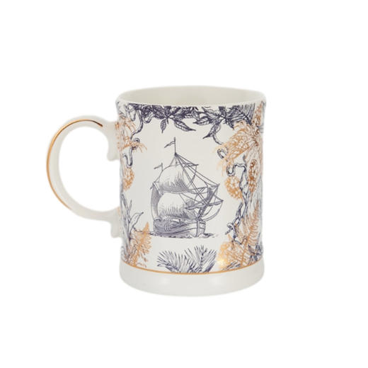 大英博物馆 欧洲文化艺术系列 航海帆船 复古 陶瓷马克杯 450ml 送朋友礼物 节庆送礼 生日礼物 商品图4