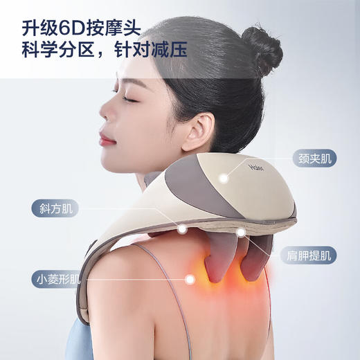 海尔（haier）颈椎按摩器按摩披肩按摩仪颈椎肩颈斜方肌腰背腿部颈部按摩器按摩枕头生日节日礼物送父母男女友 送爸爸妈妈老公老婆老人长辈HHZ-J503Z 商品图2