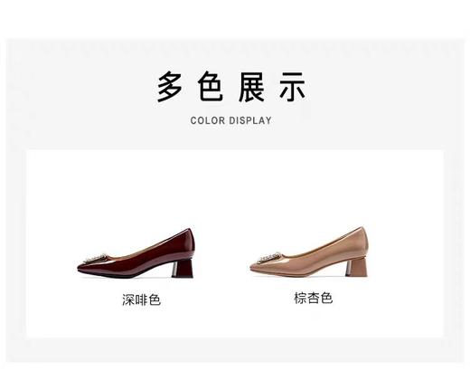 KISSCAT03340000337接吻猫[繁华系列]24年新款气质[摘星鞋]水钻花托法式单鞋 商品图8