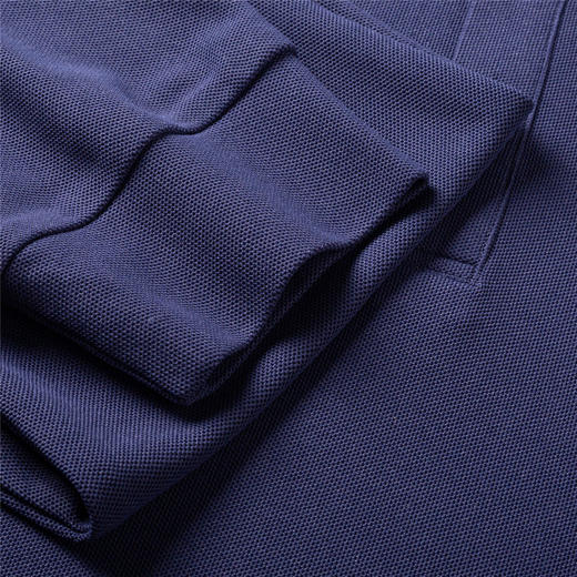 【提花领】罗蒙春秋男士仿丝光polo衫男长袖t恤男商务男士polo衫长袖 商品图11