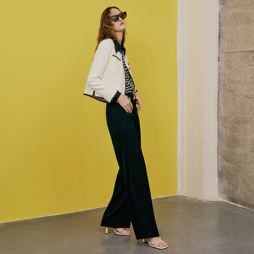 EITIE爱特爱春季新款显瘦直筒裤子7305002 商品图2