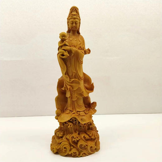 送子观音°黄杨木摆件 商品图0