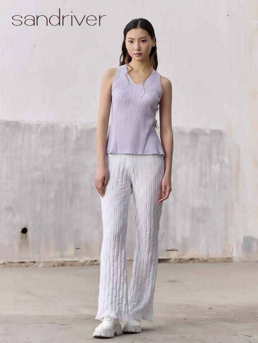 精梳棉低领无袖背心SJS96W037N 商品图4