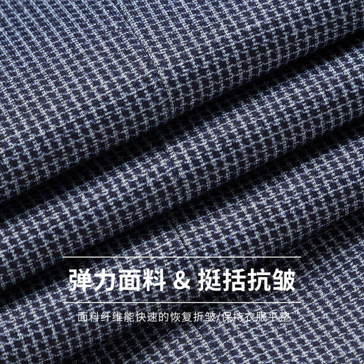 罗蒙 春秋男装 小西装外套 时尚休闲 两粒扣 千鸟格单西服 上衣外套 商品图6