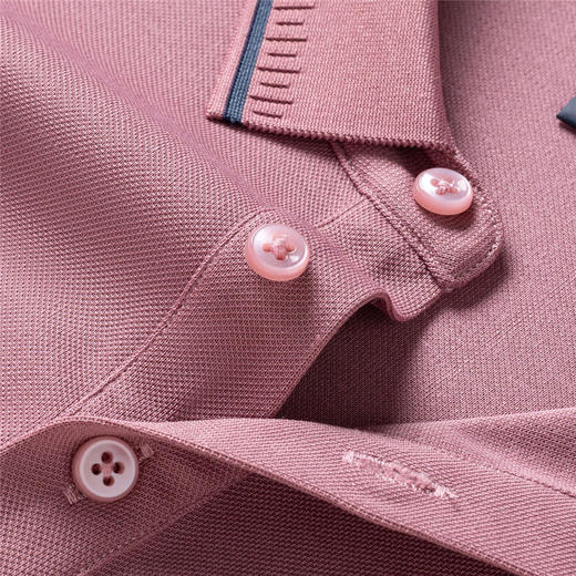 【桑蚕丝混纺】罗蒙春秋男士商务polo衫男长袖时尚舒适翻领百搭长袖t恤男 商品图8