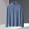 14LP3700414LP37004【绣花胸标】罗蒙春秋男士仿丝光长袖t恤男商务男士polo衫男长袖T恤上衣男 商品缩略图1