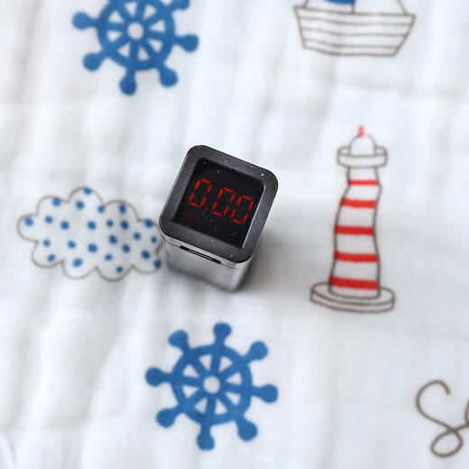 【A类全棉泡泡纱，加厚六层纱布童巾】婴儿宝宝口水巾加厚吸水，软糯透气，儿童洗脸毛巾25*25cmQQ 商品图3