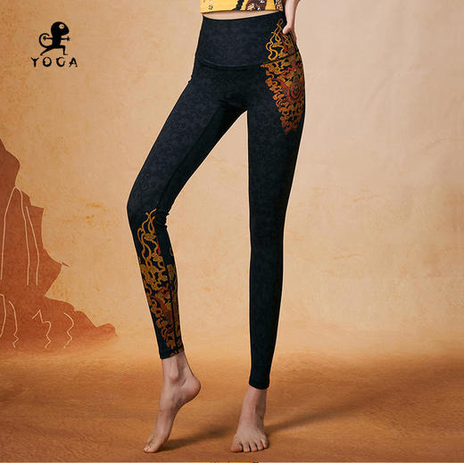 【现货秒发】壁虎瑜伽【醉春风-长裤】限量款印花瑜伽裤 商品图0