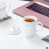 陶相惠茶杯陶瓷带盖开会杯子家用350ml办公茶杯商务会议杯办公水杯玉莲 /厨具 /茶具 /茶杯 商品缩略图4