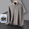 【桑蚕丝混纺】罗蒙男士春秋商务polo衫男长袖时尚舒适翻领百搭长袖t恤男 商品缩略图5