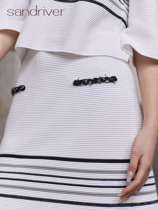 精梳棉针织股波短裙SJS96W012N 商品图2