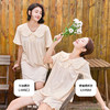 都市丽人亲情蜜语舒适外出春夏睡衣女凉感无尘棉家居服薄款短袖裙女士睡裙LH46C2 商品缩略图3