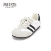 西村名物2024春季新品轻盈慢跑鞋真皮时尚休闲德训鞋女鞋X24AM11381 商品缩略图0