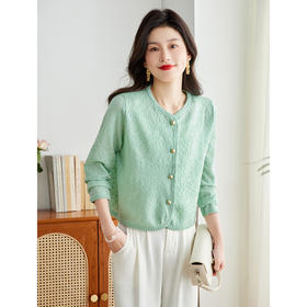 CC16-6817小香风外套女2024新款长袖小众短款春秋二八月新中式小个子上衣薄