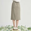 VIVIAN LIU薇薇安刘TR2414001春女装新款后腰松紧左侧开叉半裙 商品缩略图1