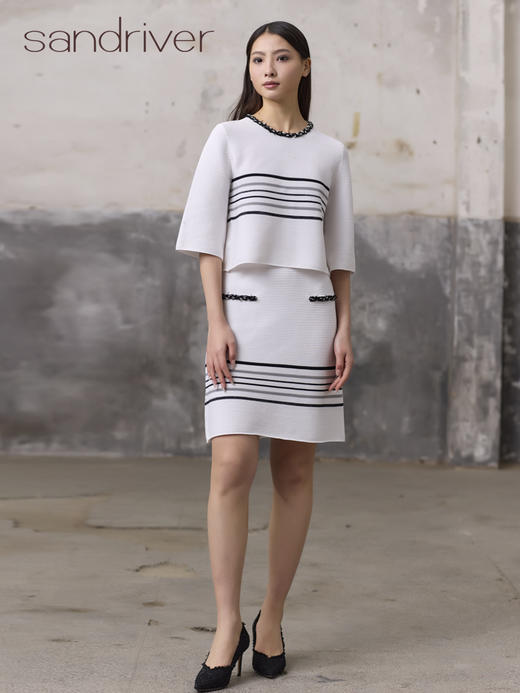 精梳棉针织股波短裙SJS96W012N 商品图4