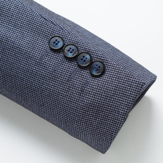 罗蒙 春秋男装 小西装外套 时尚休闲 两粒扣 千鸟格单西服 上衣外套 商品图8