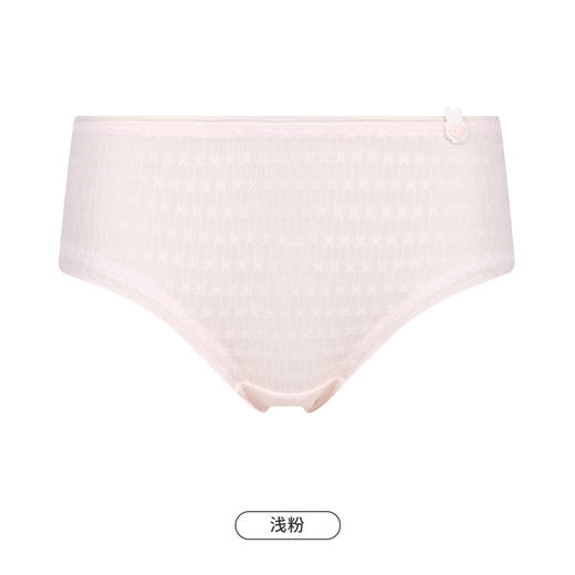 都市丽人基础系列薄透丝滑内裤女锦泳提花女士内裤速干低腰三角内裤LK43A1 商品图11