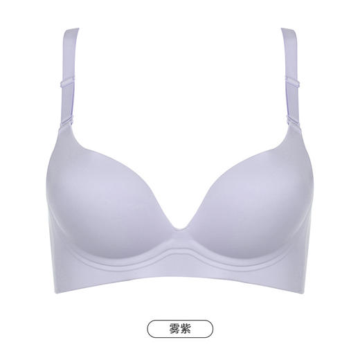 都市丽人舒适打底无痕内衣女泳布文胸AB杯适穿3/4杯A中厚B薄款树脂胶圈三排扣LB41A1 商品图12