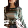【79/2件】【立体撞色条纹T恤】春夏新品条纹T恤小衫  单穿打底百搭条纹视觉显瘦上衣 商品缩略图4