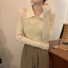 【YW】无忧购韩系小清新翻领百搭修身软糯毛衣1230（截单后7天发货)25年清仓捡漏 商品缩略图1