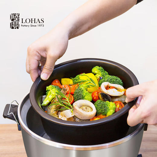 陆宝陶瓷内胆锅家用炖煮煲汤煮饭大同电锅适用安全无铅镉洋风健康内锅 洋风健康内锅-小 (1.5L) 商品图1