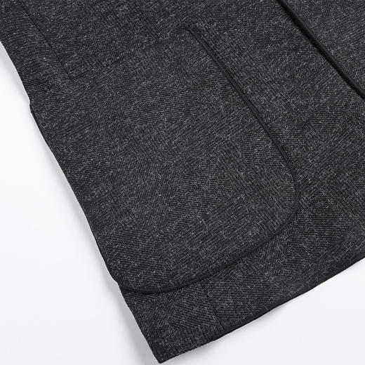 罗蒙秋冬男装小西装外套男士商务休闲磨毛单西服爸爸装西服外套 商品图6