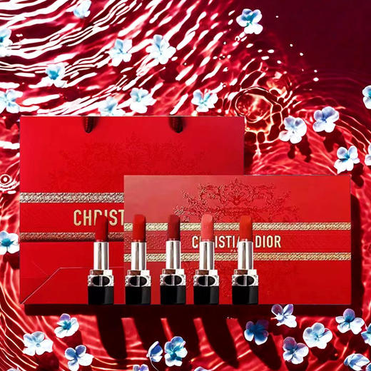 【全球购·送礼袋】DIOR迪奥龙年新春限定烈焰蓝金口红五件套1.5g*5只礼盒装「#999丝绒+#720丝绒+#777丝绒+#772丝绒+#840丝绒」·香港🇭🇰直邮 商品图12