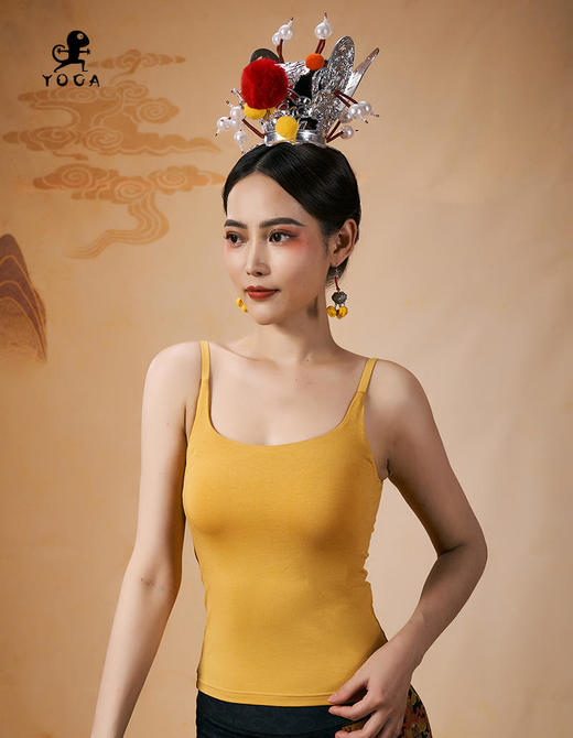 壁虎瑜伽【2402SY278】U领吊带美背背心（一体式胸垫）【5天发货】 商品图2