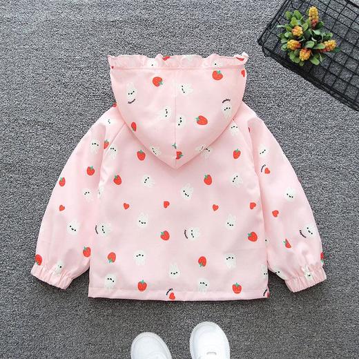 早秋女宝宝春秋季小外套婴儿衣服儿童草莓婴幼儿长袖小开衫外披装 商品图2