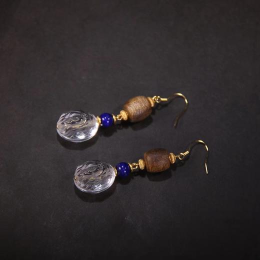 九尾狐水晶耳环 商品图1