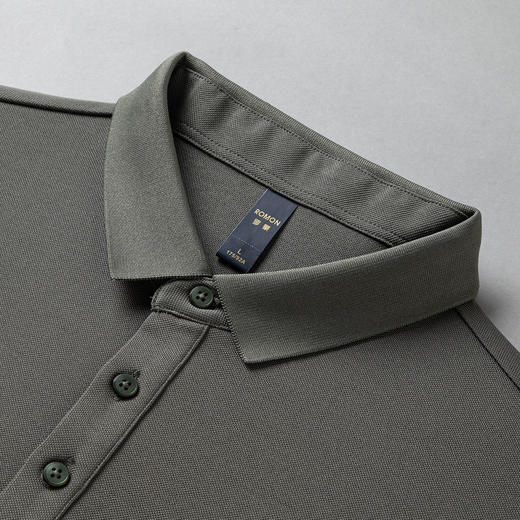 【双面含桑蚕丝】罗蒙男士经典polo衫男长袖t恤男春秋男士polo衫 商品图11