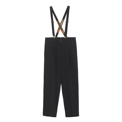 谜底背带裤女2024夏季新款时尚休闲亲肤舒适纯色九分裤246MK7019 商品图4