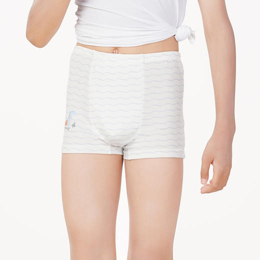 都市丽人眯雅佳基础系列纤柔绵男童内裤男童人棉童装内裤平角裤平角男童内裤JK4B04 商品图1