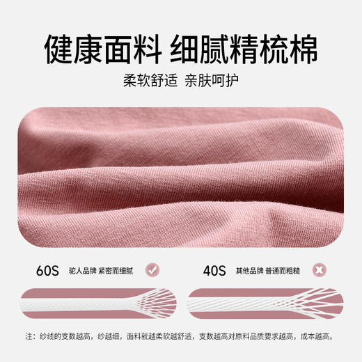 【女士高腰精梳棉内裤 】 60S新疆棉 5A级高弹舒适透气 高腰收腹 提臀无痕 优雅双纯色可选 商品图2