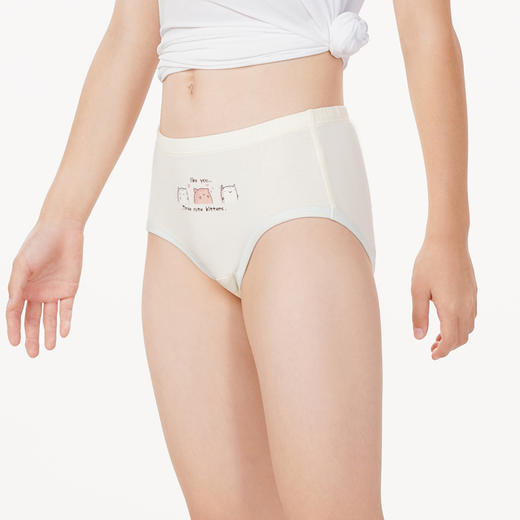 都市丽人眯雅佳基础系列纤柔绵女童内裤女童人棉童装内裤三角裤三角女童内裤JK4601 商品图2