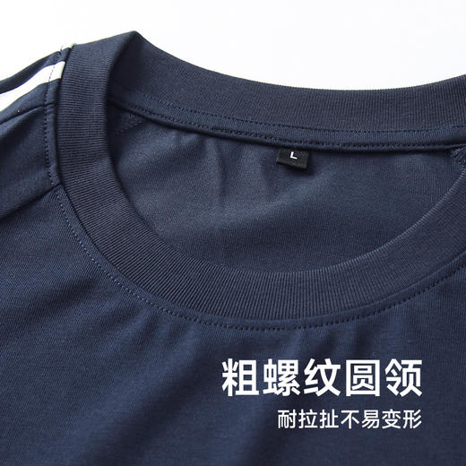 【Q】【新款DQ】大依优型大码短袖T恤圆领胸前印花加肥加大男士大号弹力透气舒适半袖夏装潮款 商品图2