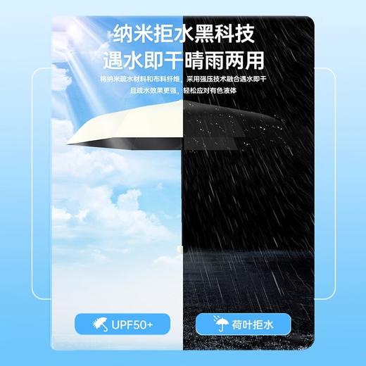 晴雨两用伞【迷你便携胶囊款 6骨黑胶太阳伞】遮阳防晒防紫外线五折伞 商品图3